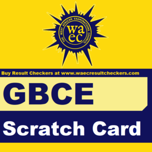 GBCE Results Checker Scratch Card